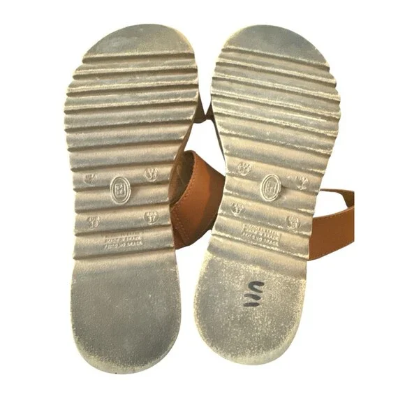 Bottero Brown Leather Cork Slide Sandals Women’s Size 7 Comfort Workwear - Picture 6 of 7